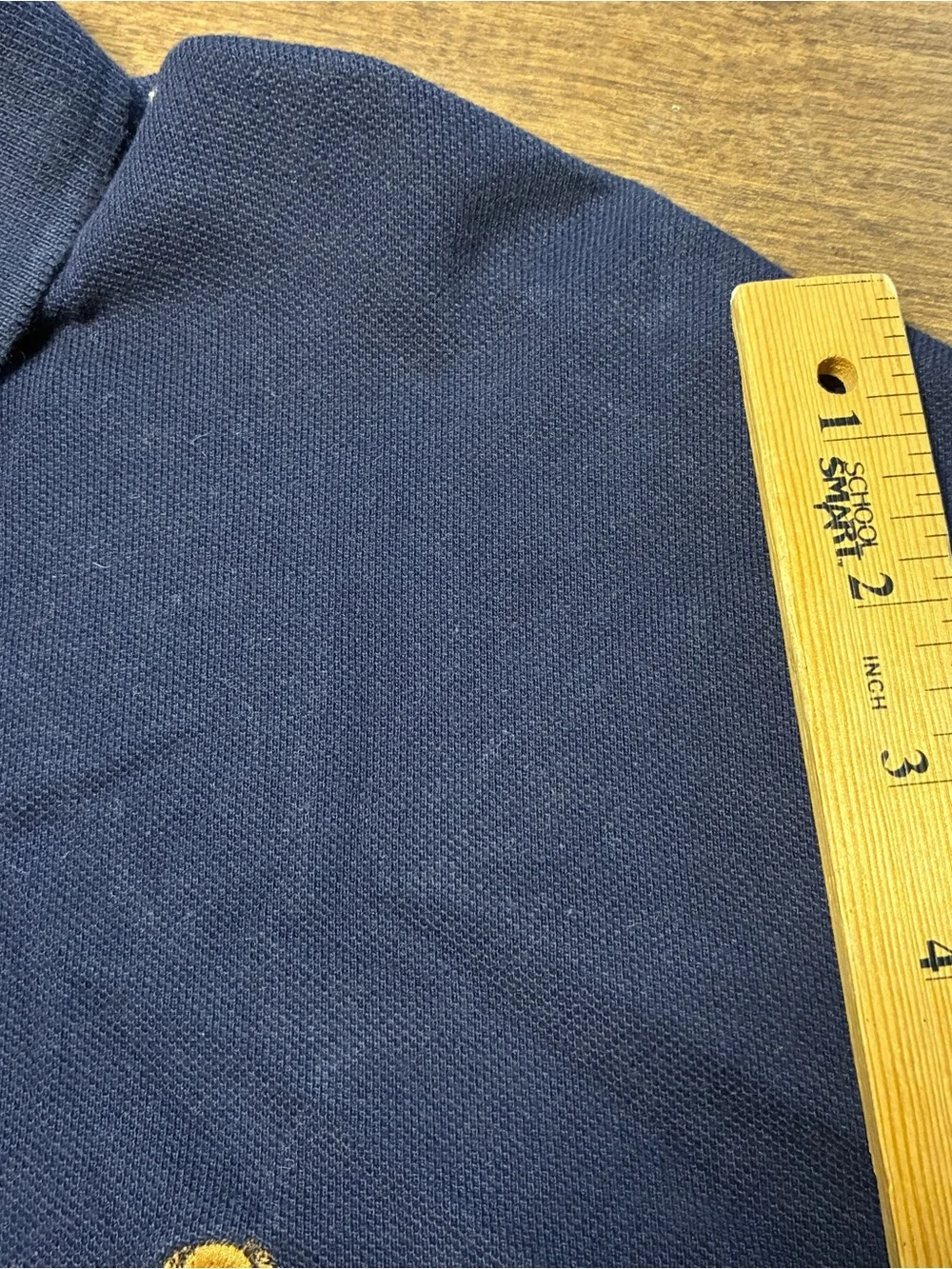 Ralph Lauren Navy Long-Sleeve Polo with Bear Embroidery